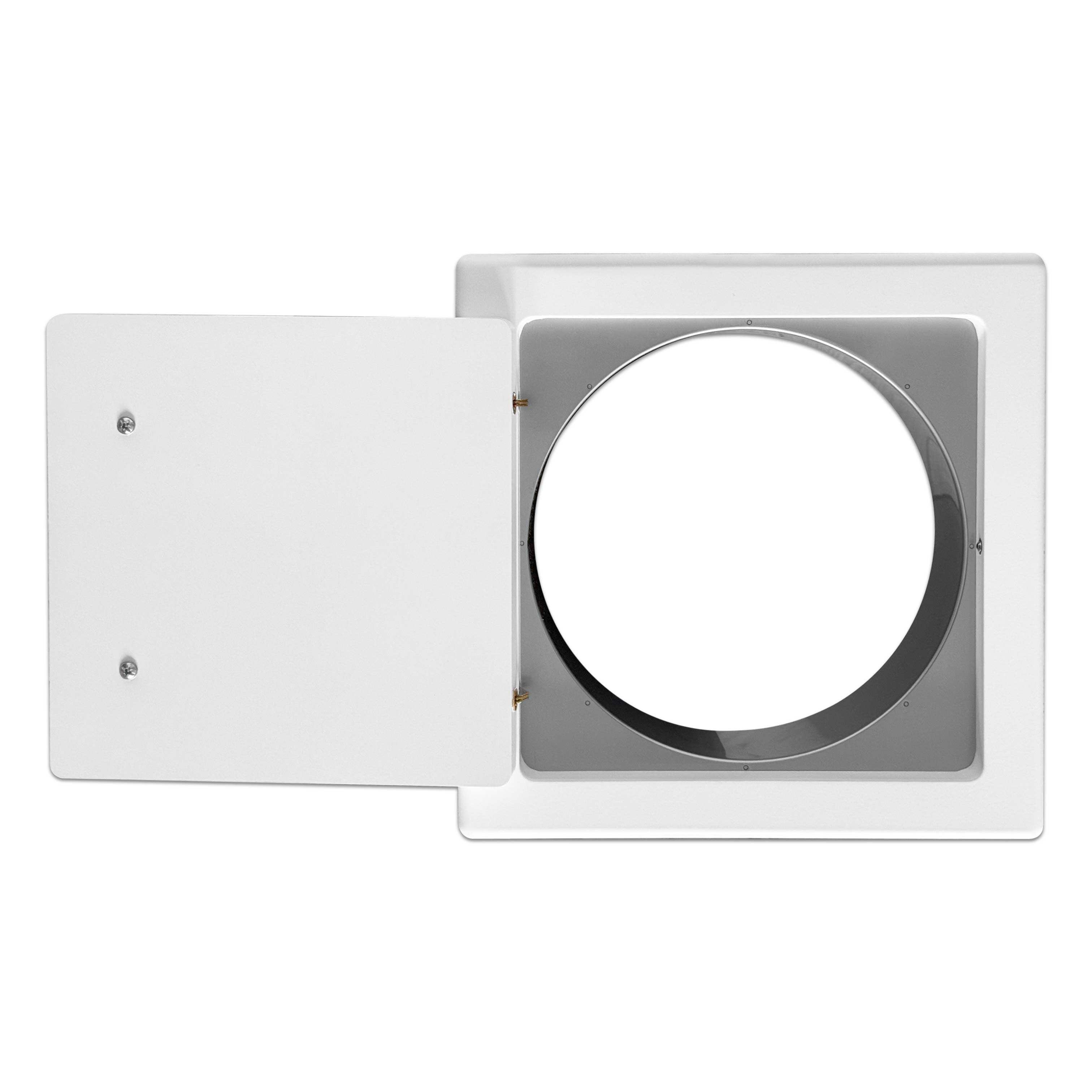 Einwurftür MDF Holz - Weiß - ⌀ 300 mm