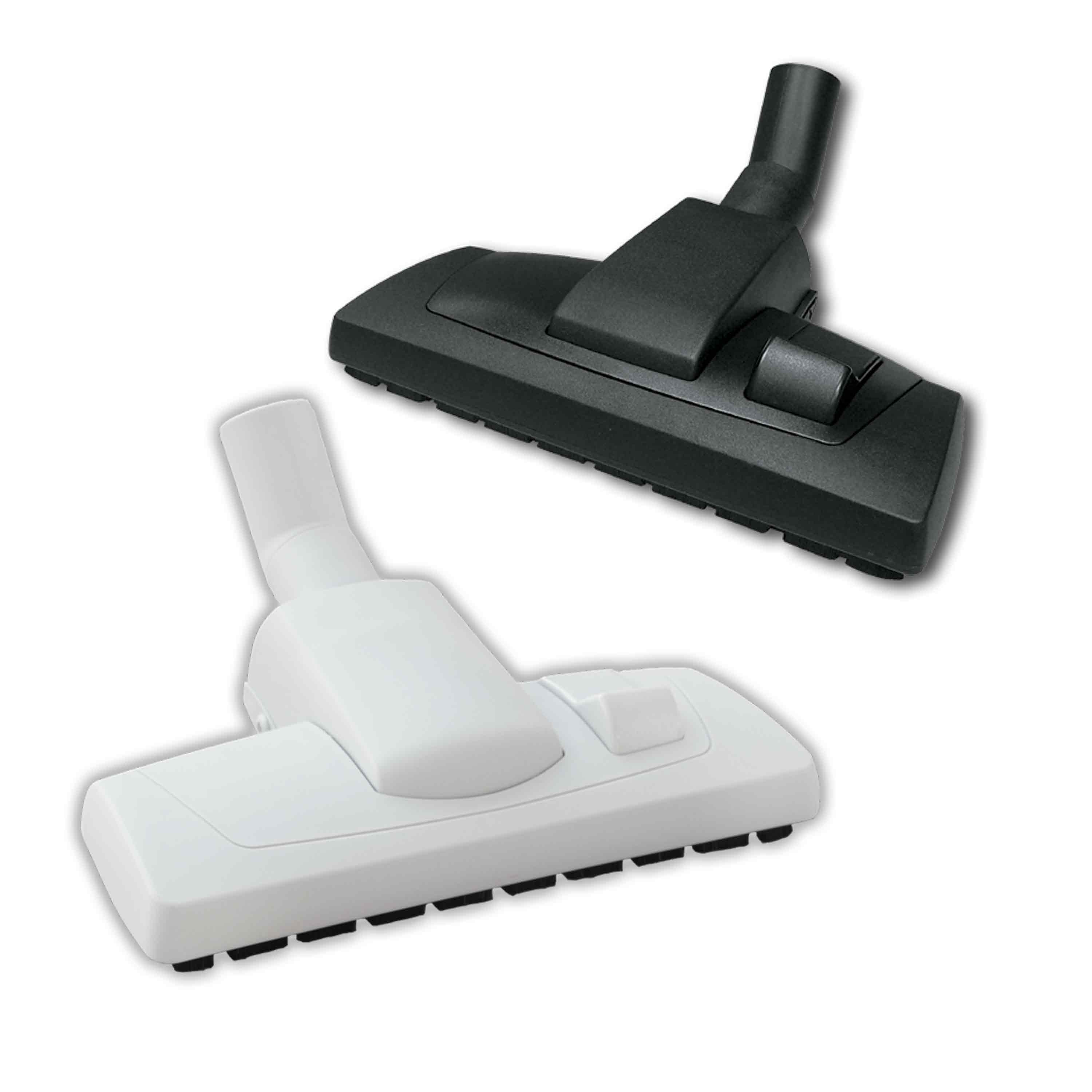 Bodendüse umschaltbar mit Laufrolle u. Chromstahl-Bodenplatte - schwarz