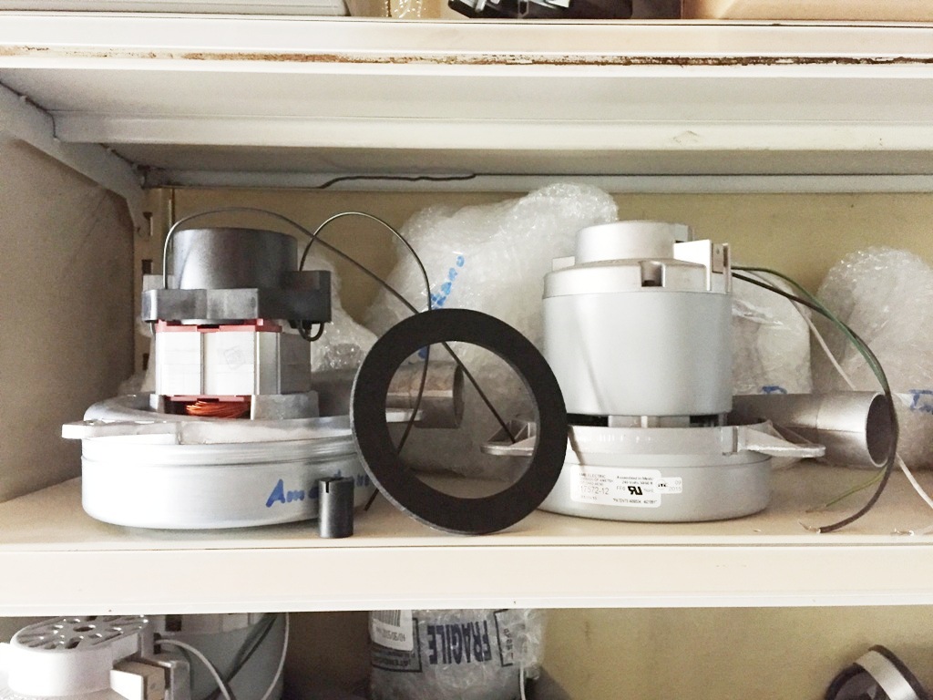 Motor mit 3 Turbinen für z.B. Vacuflo