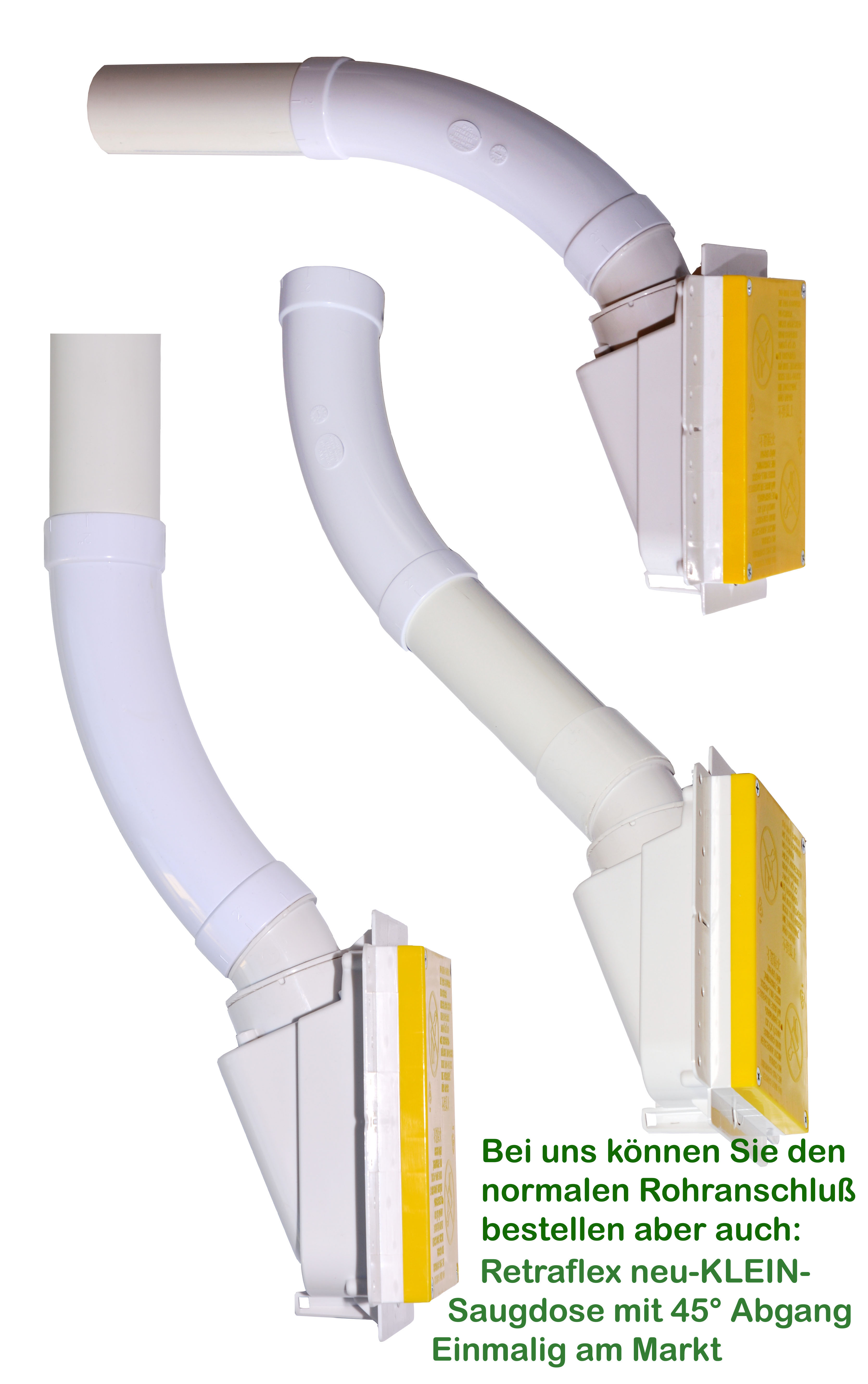 Saugdose für Schlaucheinzug von Retraflex Neues Model-KLEIN