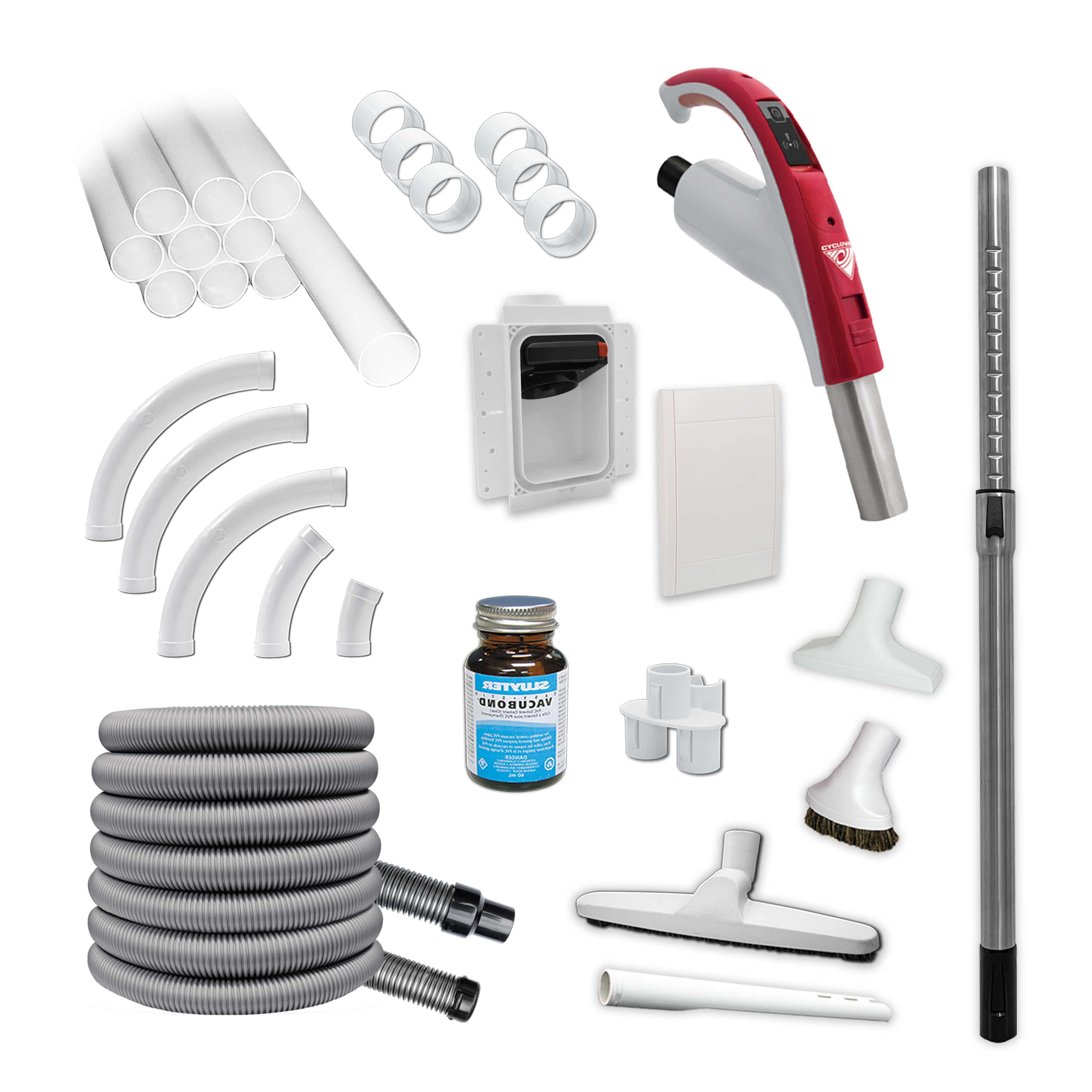 Schlauch-Set für Schlaucheinzug von Retraflex OHNE Stoffbezug - 9 m