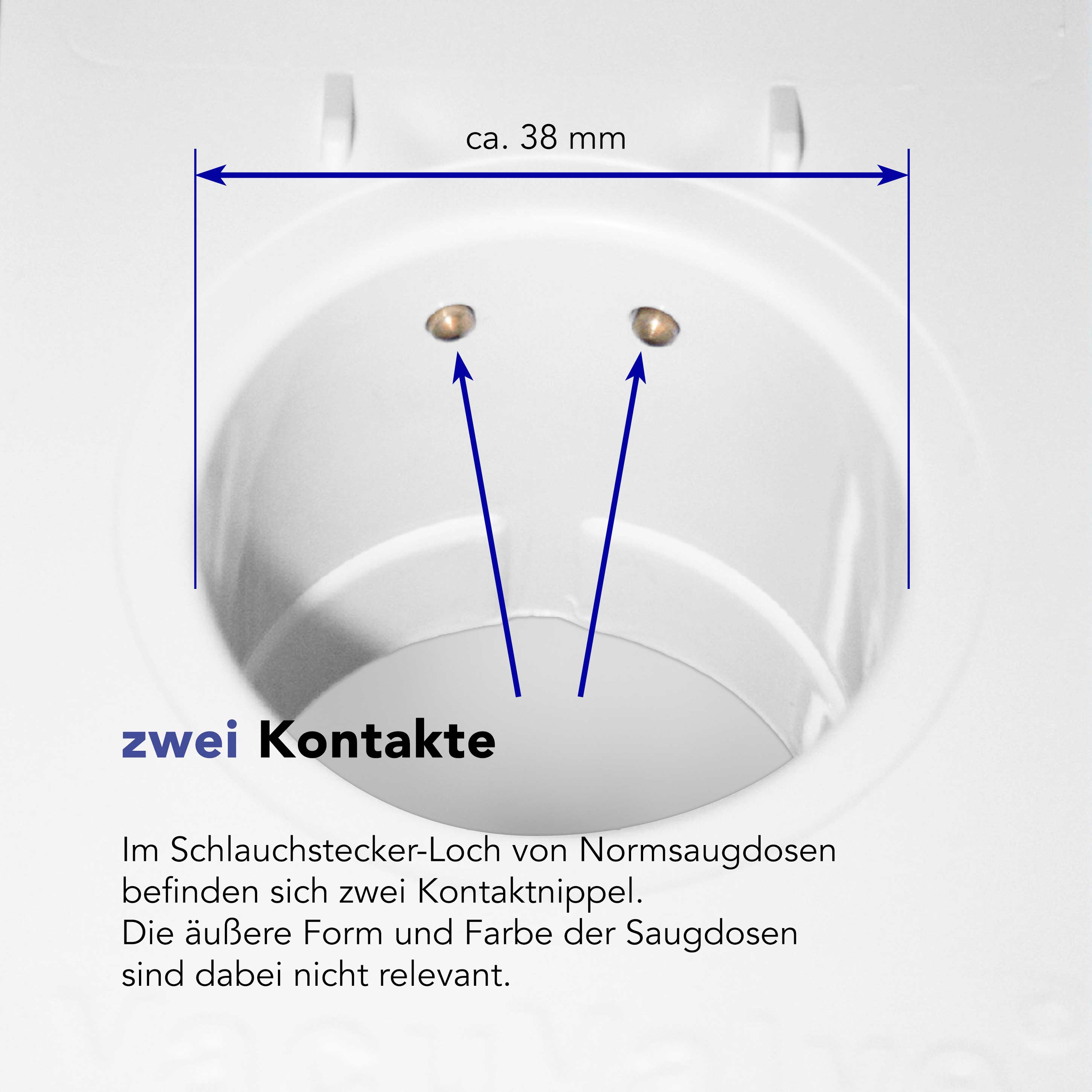 Standard- Schlauchset (nicht schaltbar) - Länge 9 m, MIT Standardbodendüse