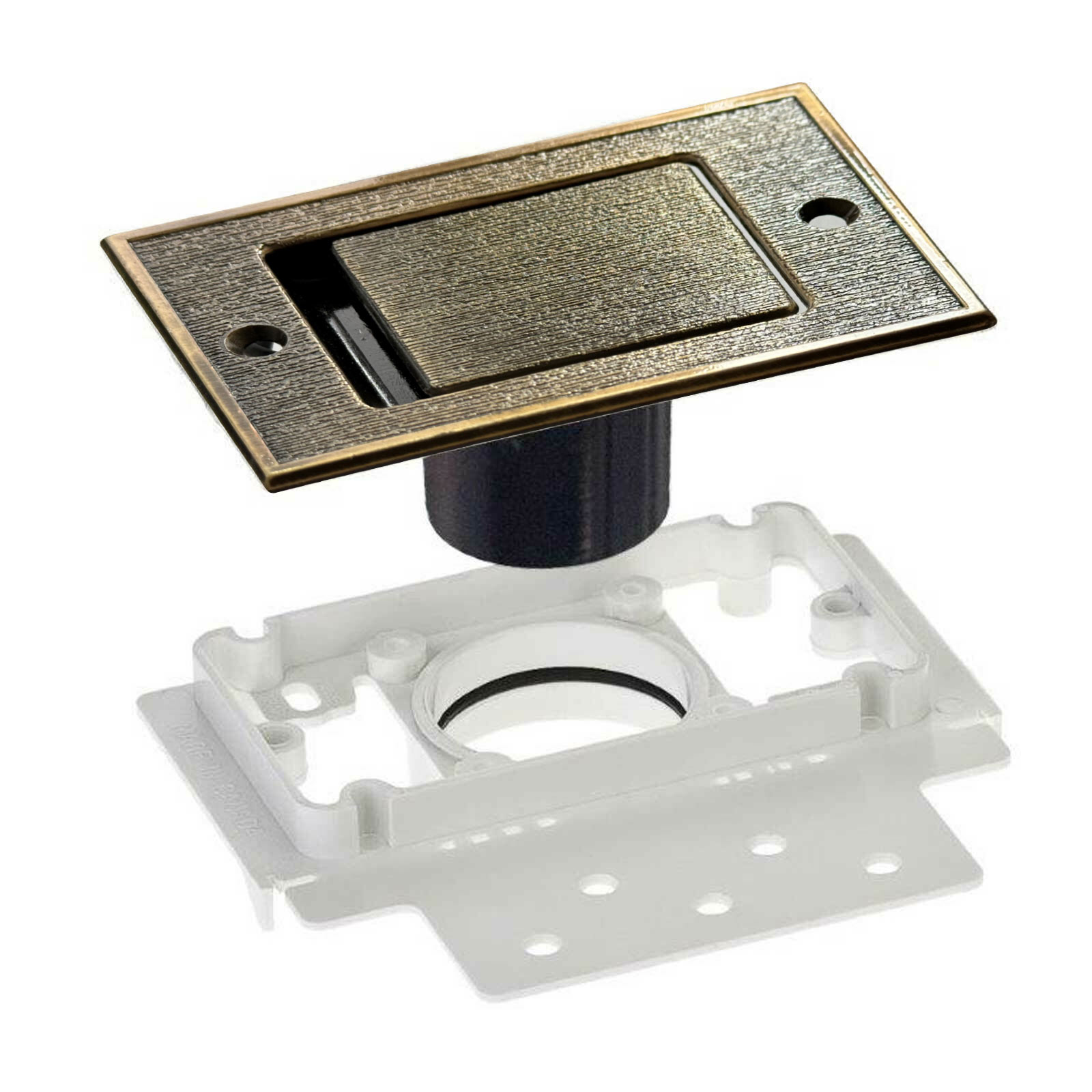 Metall Bodensaugdose rechteckig