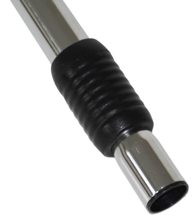 Teleskoprohr mit Einhandbedienung ohne Einrastloch - aus Stahl verchromt