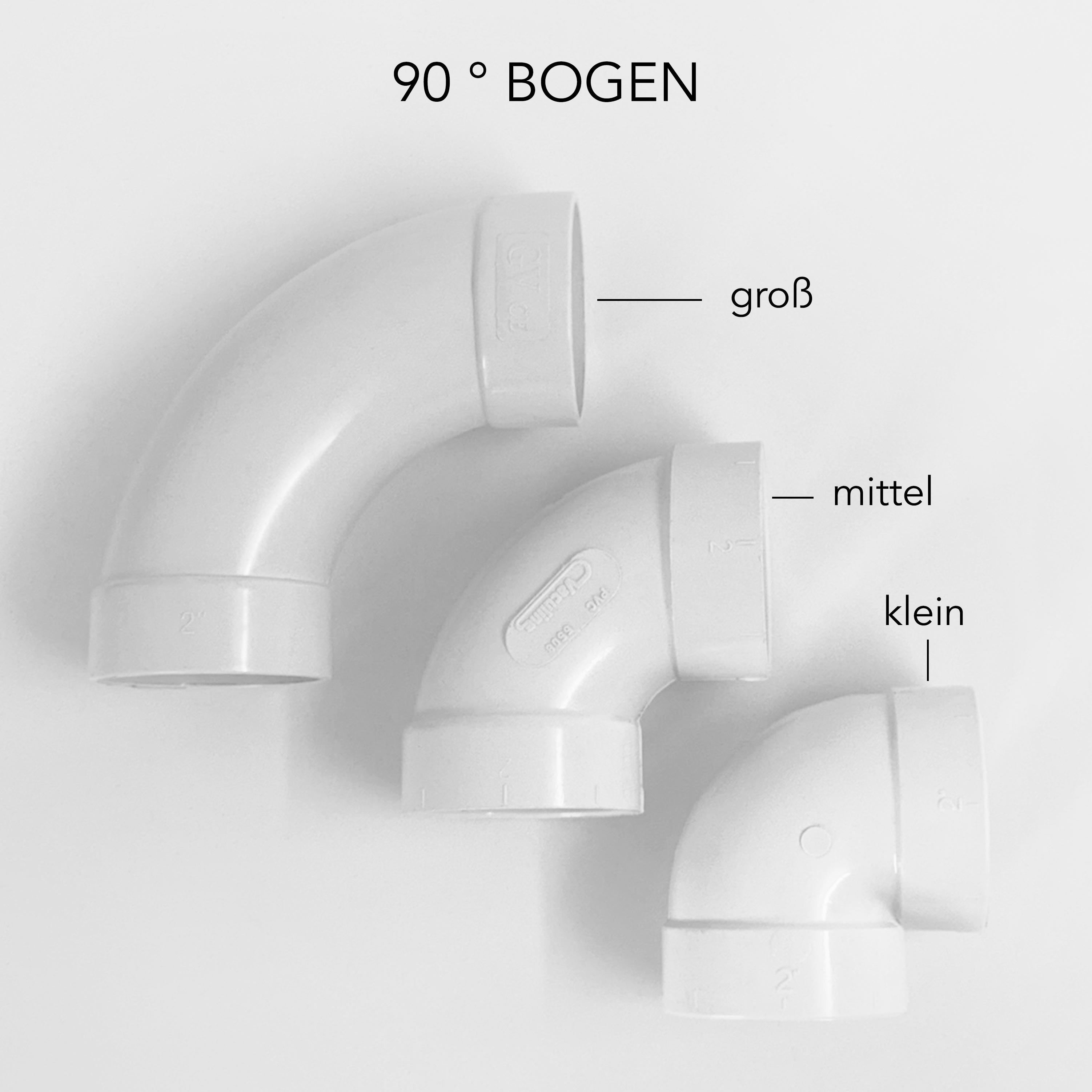 Bogen 90°  mittel