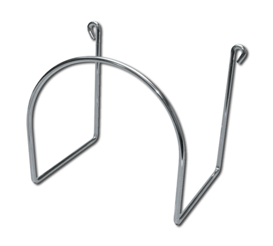 Standard Schlauchhalter verchromt ohne Einhängegabel