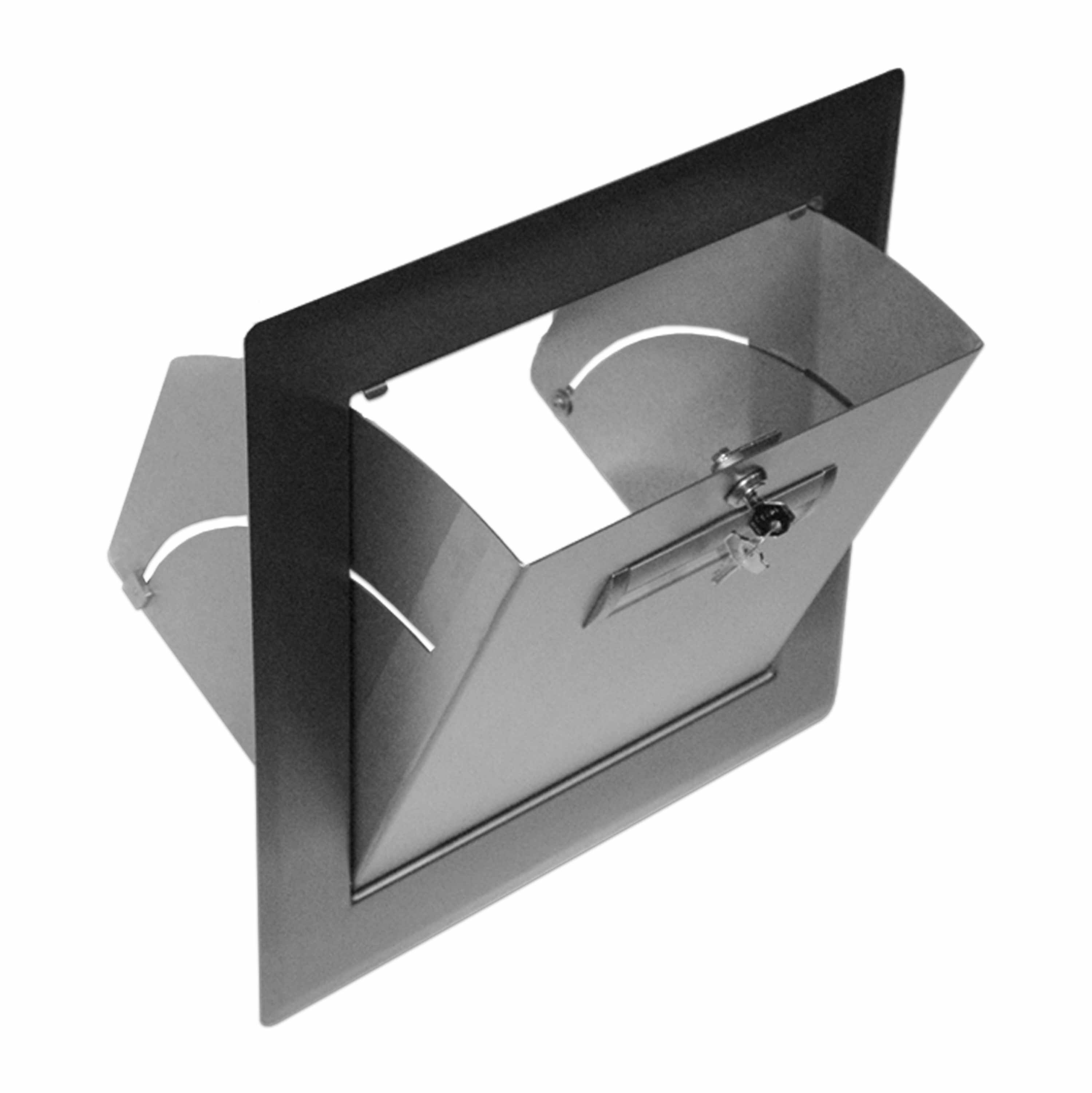 Kippmulde Metall - Edelstahl - schmaler Rahmen - 300x300 mm