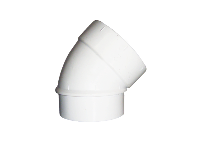 Bogen 45° spigot - m/W