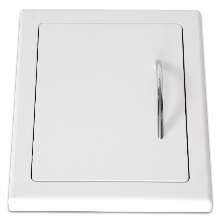 Einwurftüre MDF-Holz weiß ohne Dichtung, ohne Schloss