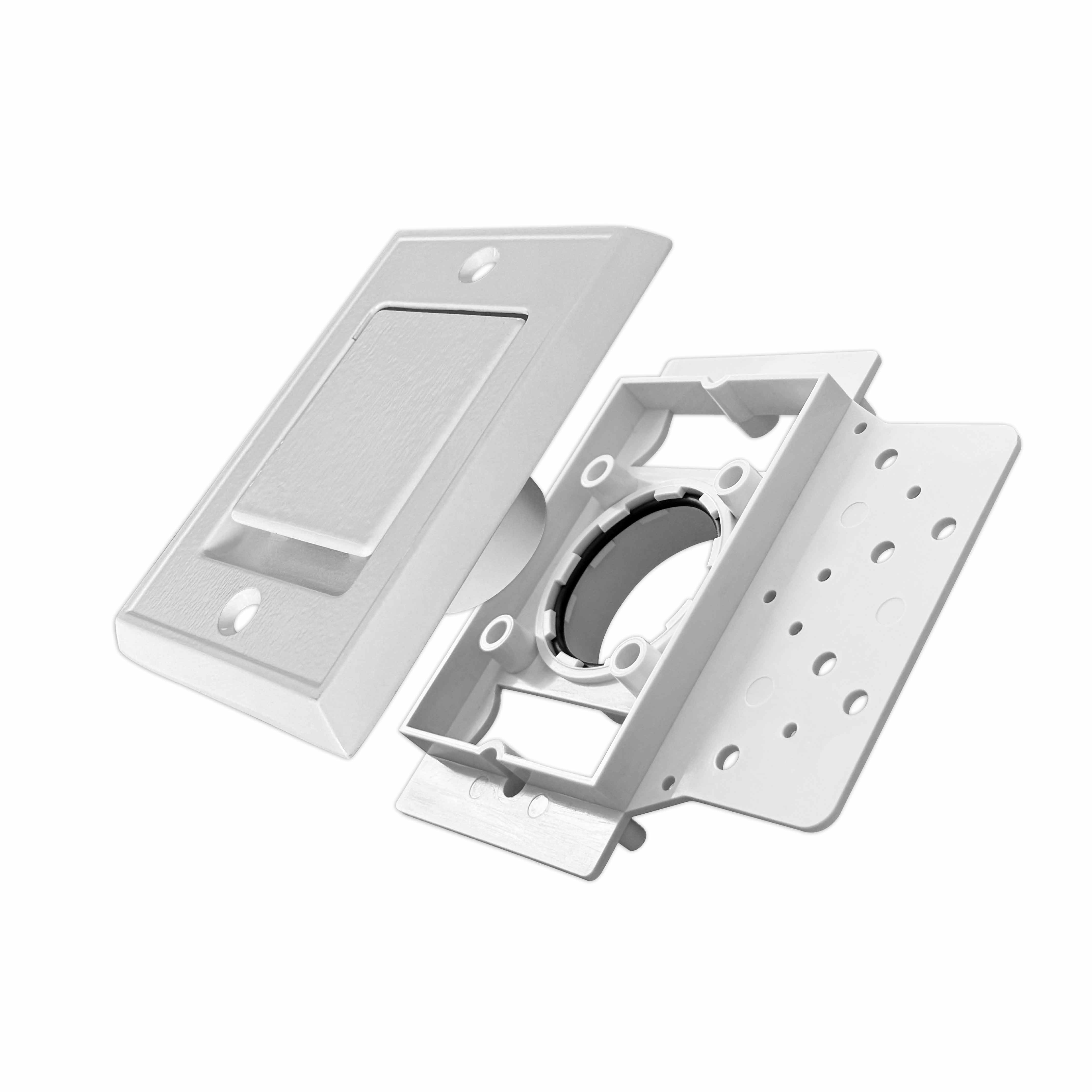 Metall - Wand-Saugdose rechteckig