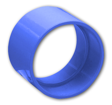 Adapter-Rohrverbinder mit Anschlag 5 cm auf 5,08 cm