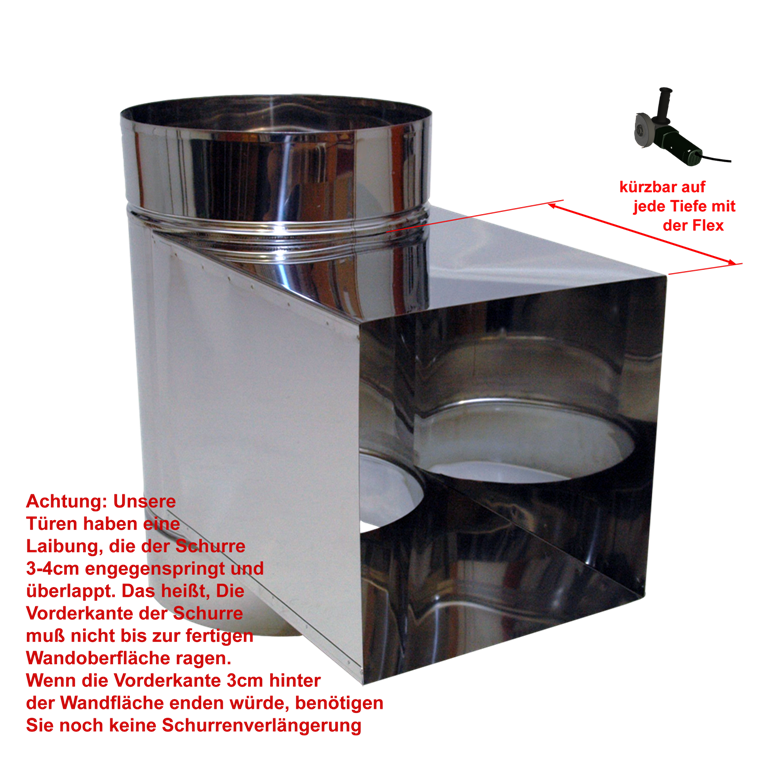 Edelstahl-Rohr Komplettset 3