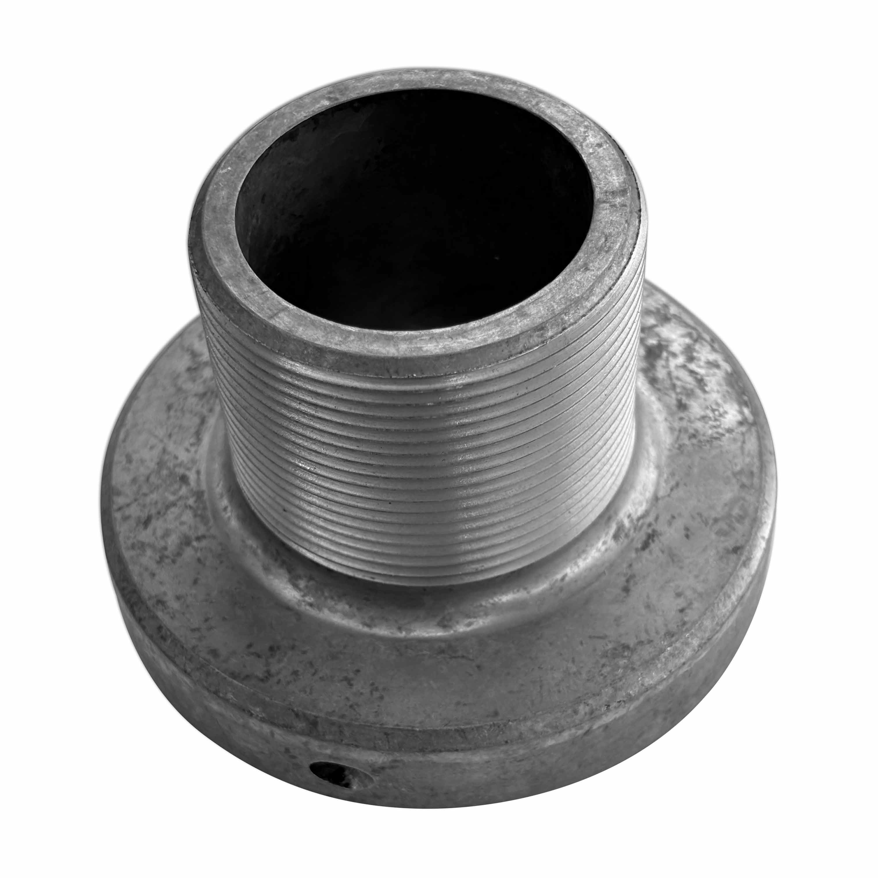 Boden-Dose Alu-Metallguß für Schlauchstecker 50-45 mm