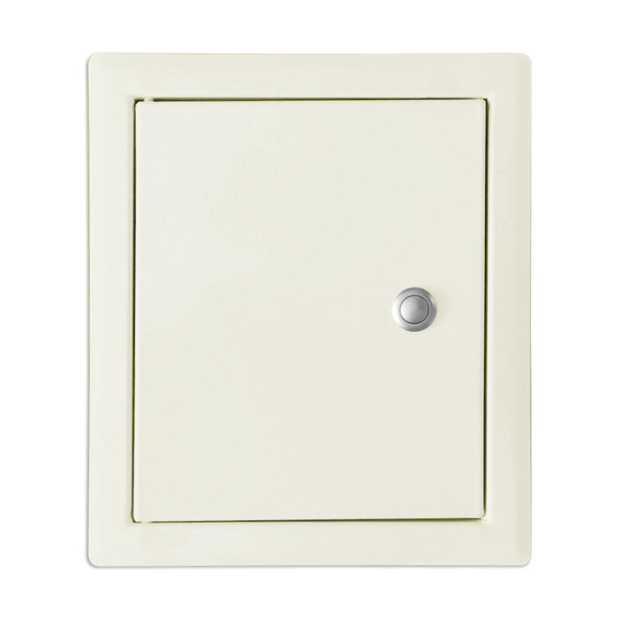 B-Waren Türe beige mit Push-Knopf  240x300 mm