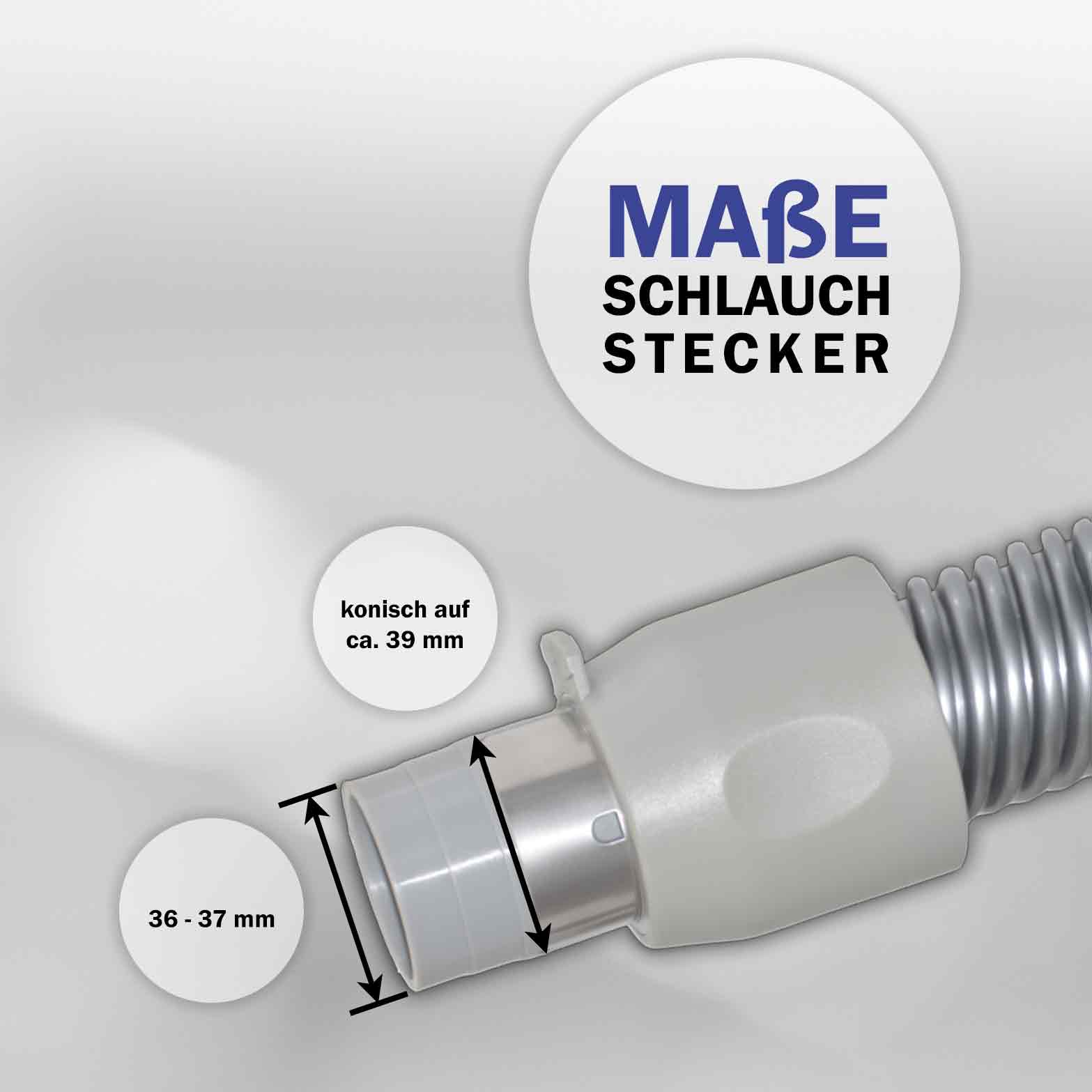 24-V Schlauch schaltbar  - in versch. Längen - Griff grau